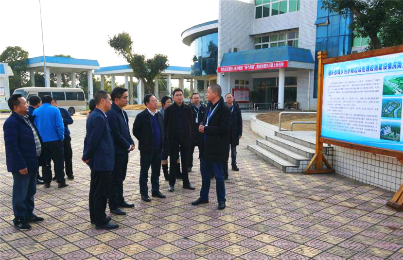 2018年1月18日 国家“水十条”及环保约束性指标检查组到杰阳排水公司检查督导